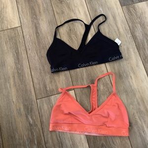 Calvin Klein sports bras